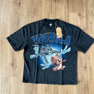 YoungLA Black Tom and Jerry T-Shirt men’s medium brand new sold out